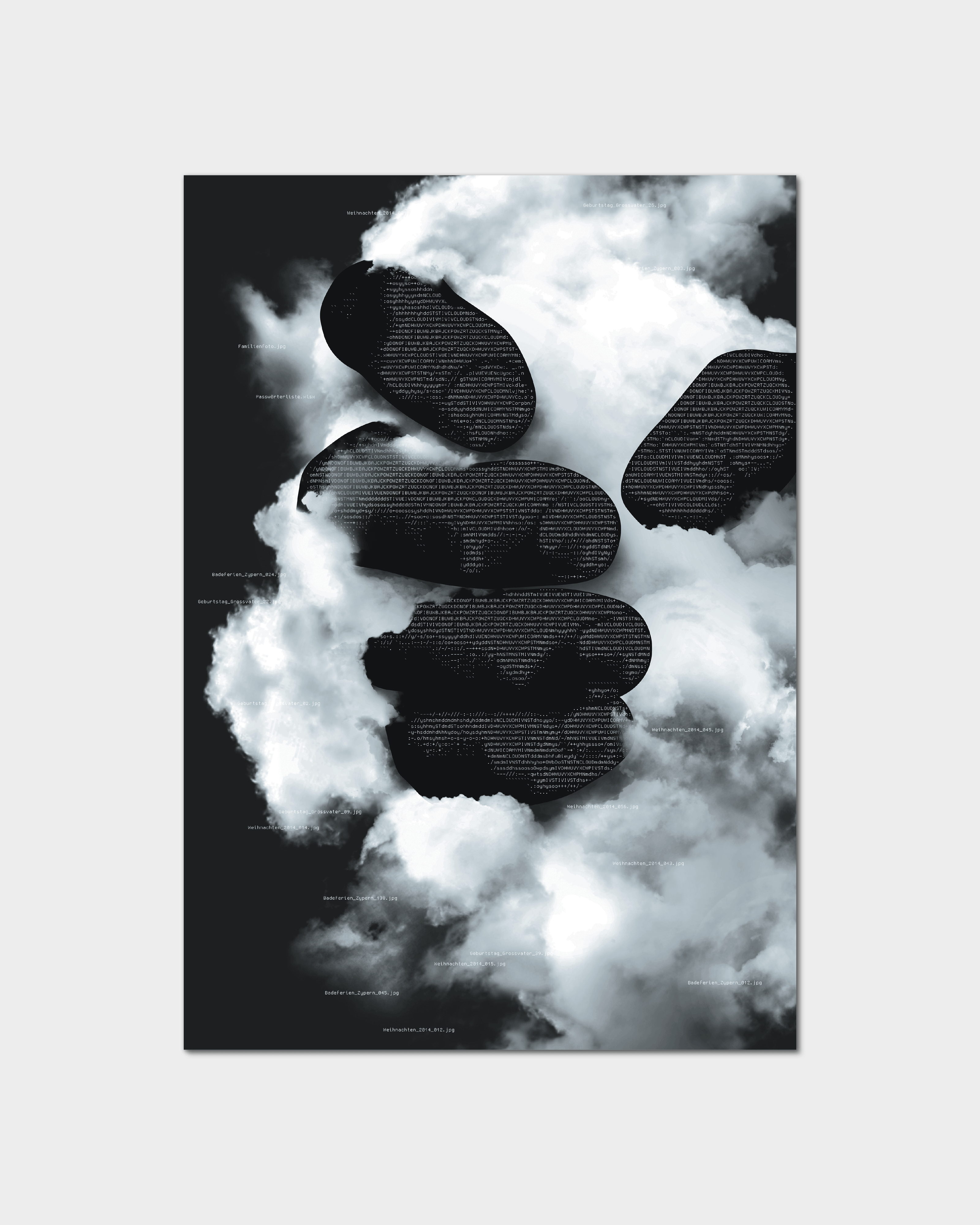 Datenregen – Plakat